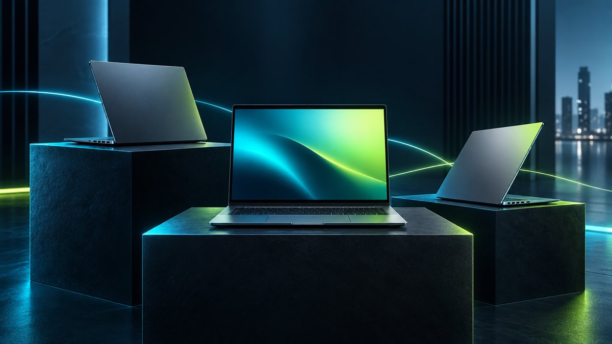 Sélection de laptops professionnels modernes